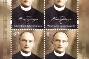 znaczek pocztowy z okazji beatyfikacji księdza władysława bukowińskiego